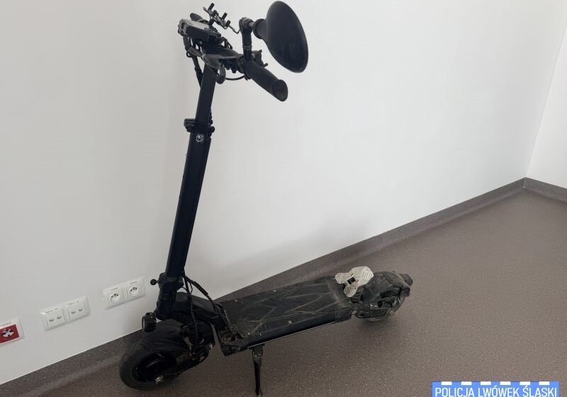Poszukiwany próbował uciec na hulajnodze. Miał przy sobie metamfetaminę