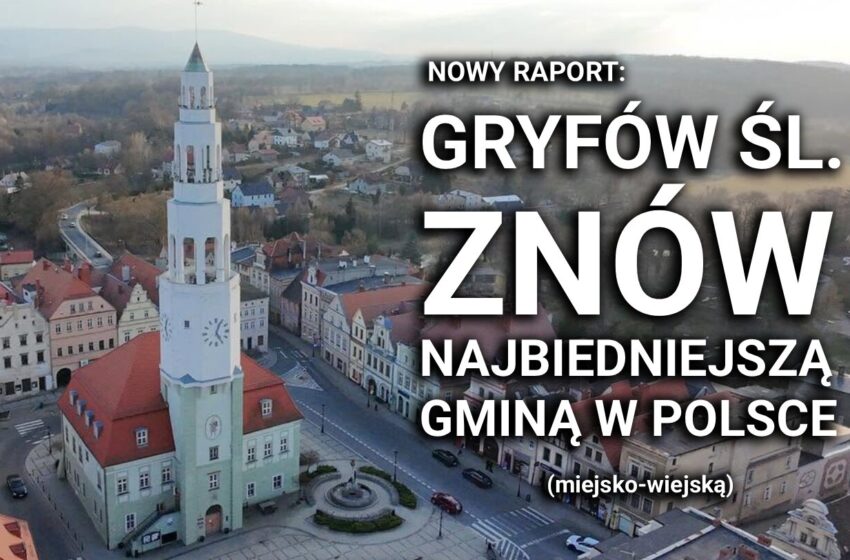 Jest nowy raport zamożności polskich gmin. Gryfów Śląski znów najbiedniejszą gminą miejsko-wiejską